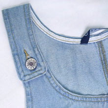 Load image into Gallery viewer, Front Pocket Denim Overall Mini Skirt