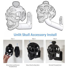 Load image into Gallery viewer, 3D Skull Helmet Display Package Bracket