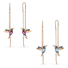 Load image into Gallery viewer, Ladies Elegant Hummingbird Rhinestone Stud Earrings