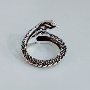 Silver Dragon Unusual Ring