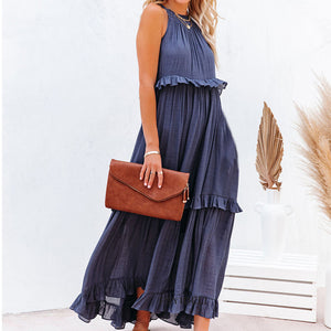 Irregular Strap Dress