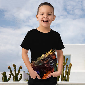 Dinosaur Print Boys Short Sleeve T-Shirt