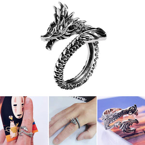 Silver Dragon Unusual Ring