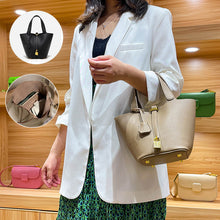 Load image into Gallery viewer, Trendy Plain Color Leather Handbag with Lock Design