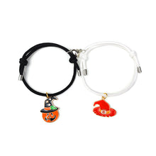 Load image into Gallery viewer, Cute Halloween Heart Magnetic Couple Matching Bracelet