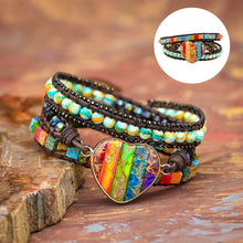 Load image into Gallery viewer, Spiritual Heart Chakra Wrap Bracelet