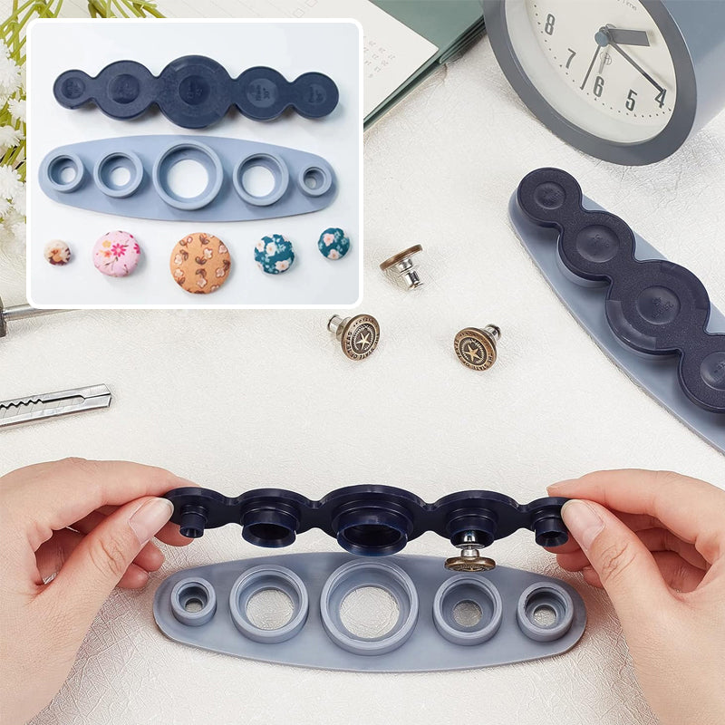 Universal Self-Cover Button-Making Tools Set