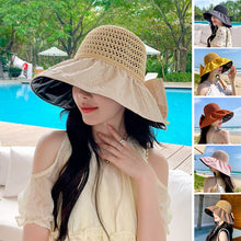 Load image into Gallery viewer, Can Store Bow Shaped Sunshade Hat