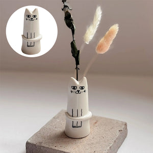 Cat Tiny Vase