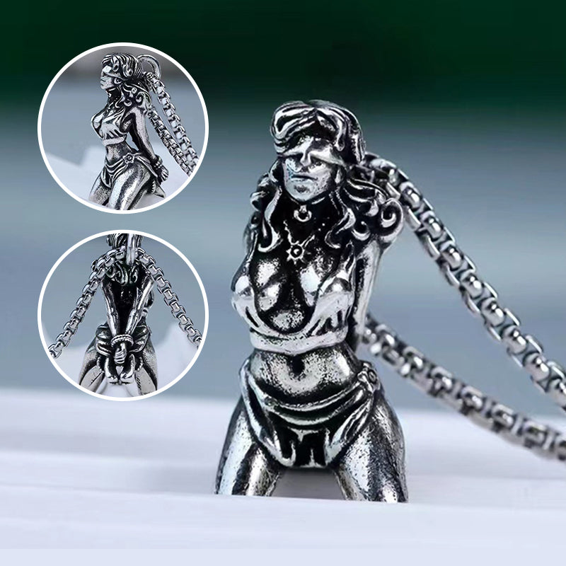 Suffering Goddess Pendant Necklace