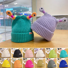 Load image into Gallery viewer, Winter Parent-Child Cute Glowing Little Monster Knit Hat