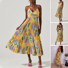 Load image into Gallery viewer, Club Chic Casual Pleated Print Dress