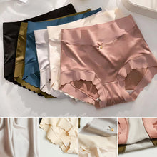 Load image into Gallery viewer, Premium Satin Antibacterial Ice Silk Moisture-absorbing Pantiess （3PCS）