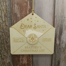 Load image into Gallery viewer, Engraved Wooden Ornament