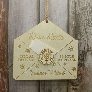 Engraved Wooden Ornament