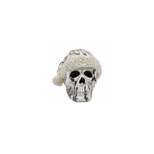 Mini Skeleton with Christmas Hat