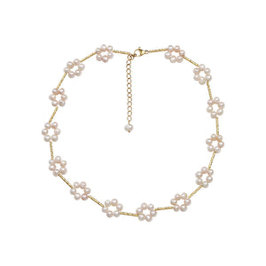 Flower Pearl Necklace