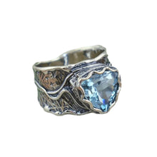 Load image into Gallery viewer, Blue Topaz Silver Ring