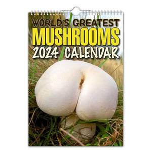 World's Greatest Mushrooms - 2024 Wall Calendar