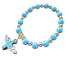 Load image into Gallery viewer, Angel Wing Cross Bracelet