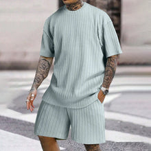 Load image into Gallery viewer, Men&#39;s Solid Textured Shorts Set