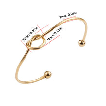 Load image into Gallery viewer, Adjustable Infinity Love Knot Bangle Bracelet