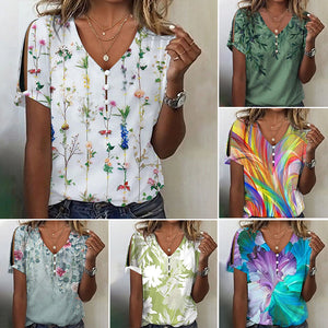 Casual Floral Print Blouse