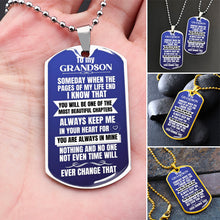 Load image into Gallery viewer, To My Grandson Keychain Necklace