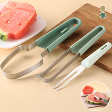 Load image into Gallery viewer, 3-in-1 Watermelon Fork Slicer Cutter