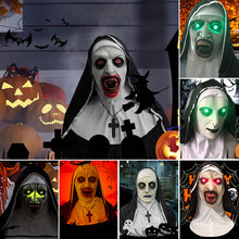 Load image into Gallery viewer, Halloween Nun Scary Mask