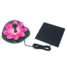 Load image into Gallery viewer, Lotus Shaped Solar Fountain Pond Decorative