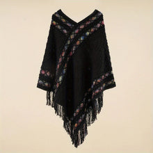 Load image into Gallery viewer, Women&#39;s Retro Pullover Tassel Shawl