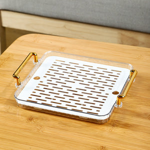 Light Luxury Draining Tea Tray