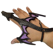 Load image into Gallery viewer, Leather Hand Dragon Cuff