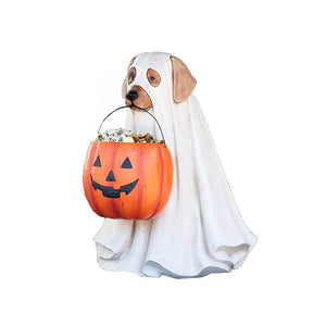 Halloween Pumpkin Ghost Candy Bowl Holder