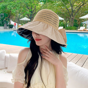 Can Store Bow Shaped Sunshade Hat