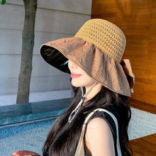 Load image into Gallery viewer, Can Store Bow Shaped Sunshade Hat