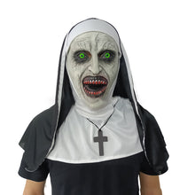 Load image into Gallery viewer, Halloween Nun Scary Mask