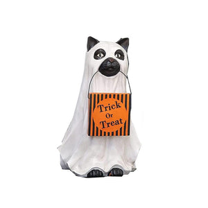 Halloween Pumpkin Ghost Candy Bowl Holder