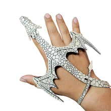 Load image into Gallery viewer, Leather Hand Dragon Cuff