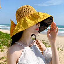 Load image into Gallery viewer, Can Store Bow Shaped Sunshade Hat