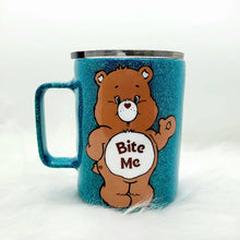 Load image into Gallery viewer, Bear Glitter Stainless Steel Mug