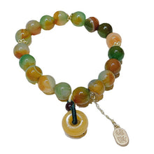 Load image into Gallery viewer, Natural Colorful Agate Bracelet