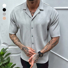 Load image into Gallery viewer, Men&#39;s Short Sleeve Cardigan Shirt