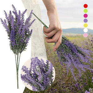 Outdoor Artificial Lavender Flowers (6 PCS)