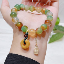 Load image into Gallery viewer, Natural Colorful Agate Bracelet