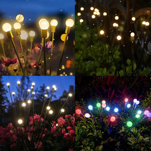 Solar Garden LED Firefly Plug Light