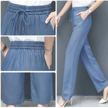Load image into Gallery viewer, High Waist Loose Ice Silk Pants
