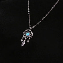 Load image into Gallery viewer, Moonlight Dreamcatcher Necklace Collarbone necklace