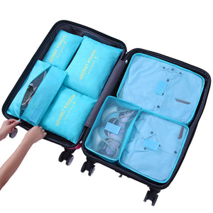 7 in 1 Foldable Travel Organizer Bag Set